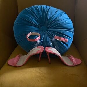 Christian Louboutin Jonatina 100mm
Pink Patent Leather Sandals Heels